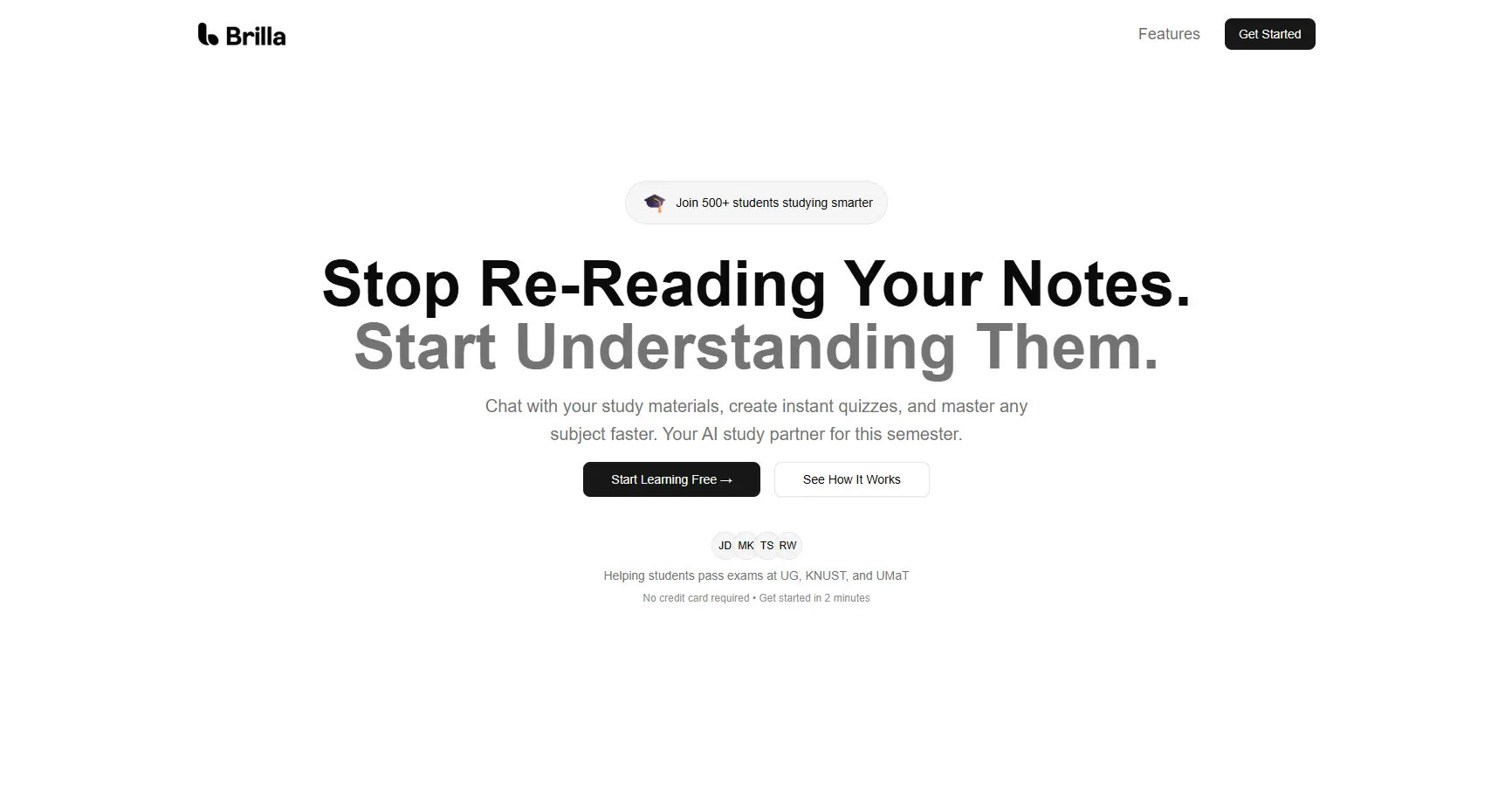 Brilla - AI Study Assistant